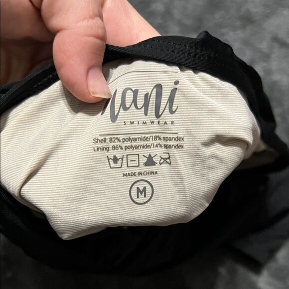 Nani swimwear Elegant Black High-Waisted Swim Bottoms - Picture 4 of 4